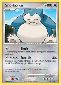Snorlax card art