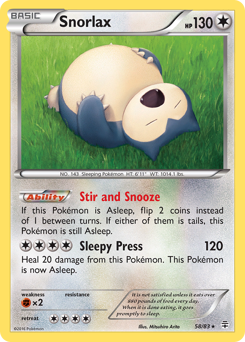 Snorlax card art