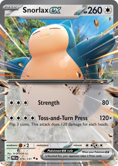 Snorlax ex card art