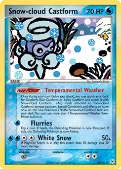 Snow-cloud Castform card art