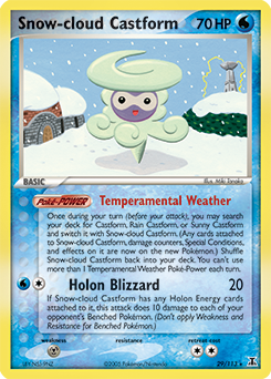 Snow-cloud Castform card art