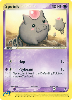Spoink card art