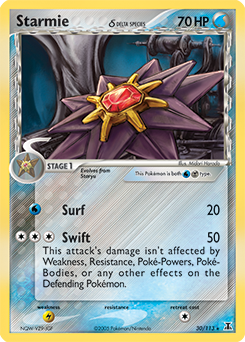 Starmie δ card art