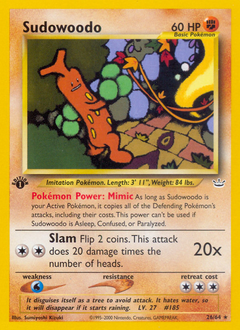 Sudowoodo card art