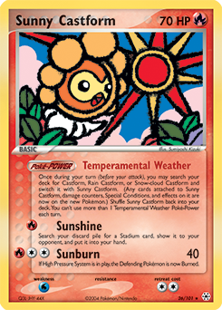 Sunny Castform card art