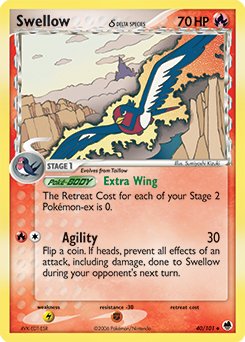 Swellow δ card art