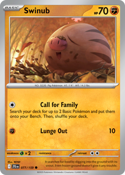 Swinub card art