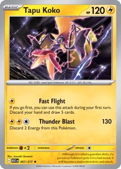 Tapu Koko card art