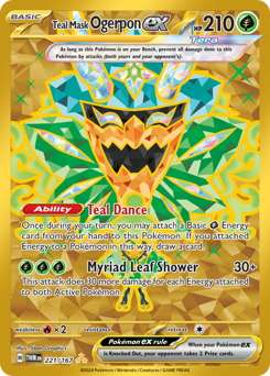 Teal Mask Ogerpon ex card art