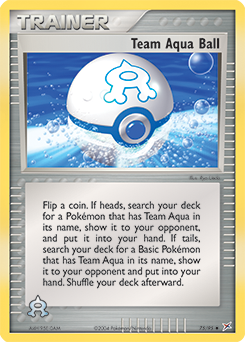 Team Aqua Ball card art