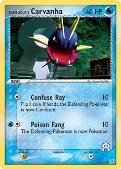Team Aqua's Carvanha card art