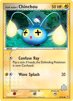 Team Aqua's Chinchou card art