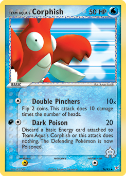 Team Aqua's Corphish card art