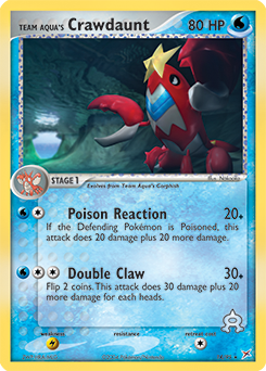 Team Aqua's Crawdaunt card art
