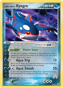 Team Aqua's Kyogre card art