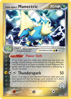 Team Aqua's Manectric card art
