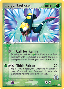Team Aqua's Seviper card art