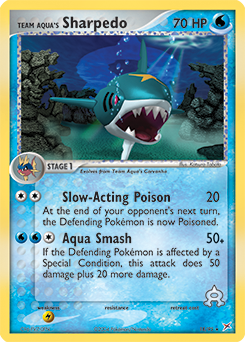 Team Aqua's Sharpedo card art
