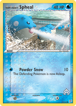Team Aqua's Spheal card art