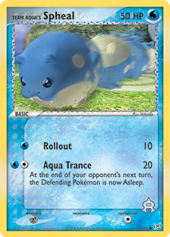 Team Aqua's Spheal card art