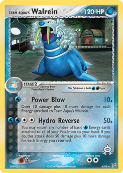 Team Aqua's Walrein card art