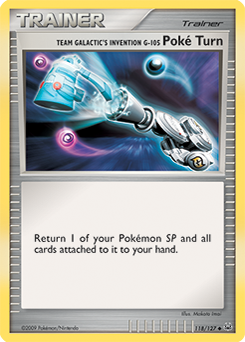 Team Galactic's Invention G-105 Poké Turn card art