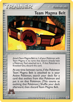 Team Magma Belt card art