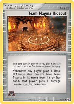 Team Magma Hideout card art