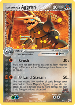 Team Magma's Aggron card art