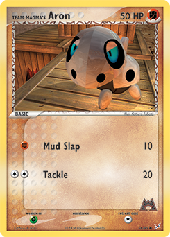 Team Magma's Aron card art
