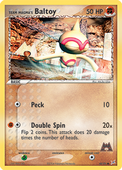 Team Magma's Baltoy card art