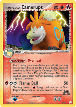 Team Magma's Camerupt card art