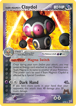 Team Magma's Claydol card art