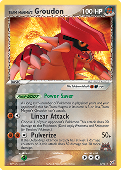 Team Magma's Groudon card art