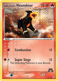 Team Magma's Houndour card art