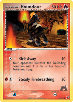 Team Magma's Houndour card art