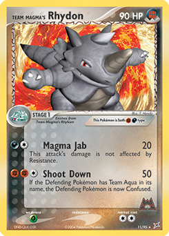 Team Magma's Rhydon card art