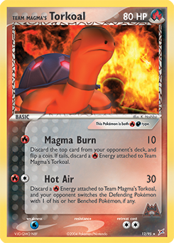 Team Magma's Torkoal card art