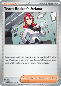 Team Rocket's Ariana card art