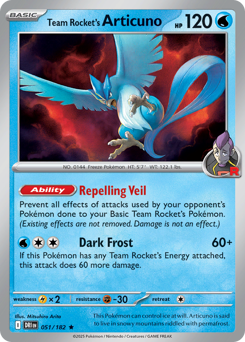 Team Rocket's Articuno card art