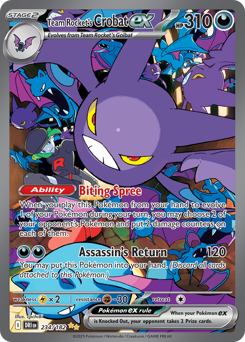 Team Rocket's Crobat ex card art