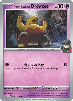 Team Rocket's Drowzee card art