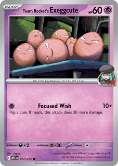 Team Rocket's Exeggcute card art