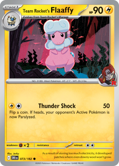 Team Rocket's Flaaffy card art
