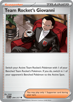 Team Rocket's Giovanni card art