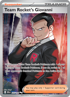 Team Rocket's Giovanni card art