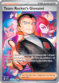 Team Rocket's Giovanni card art