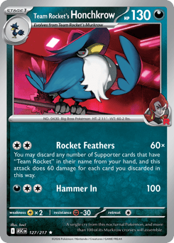 Team Rocket's Honchkrow card art
