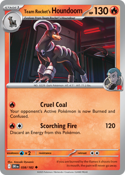 Team Rocket's Houndoom card art