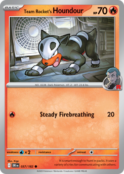 Team Rocket's Houndour card art